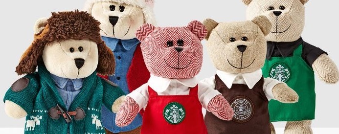 starbucks stuffed bears