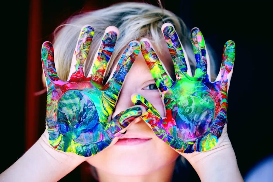 Kid's Painting Hand